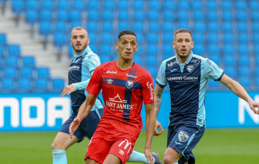 Yacine Bammou a profité d'un penalty en fin de rencontre pour inscrire son quatrième but de la saison avec le SM Caen