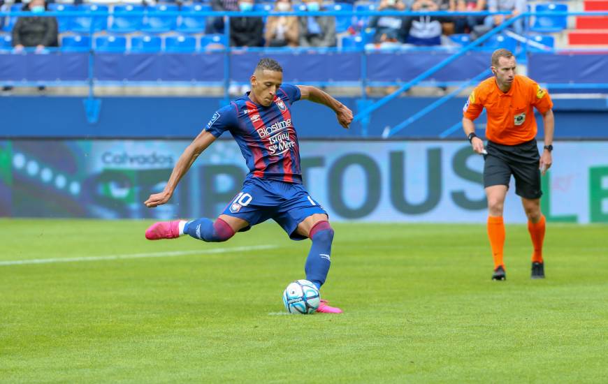 Avec cinq buts inscrits depuis le début de saison, Yacine Bammou est le meilleur buteur du Stade Malherbe Caen