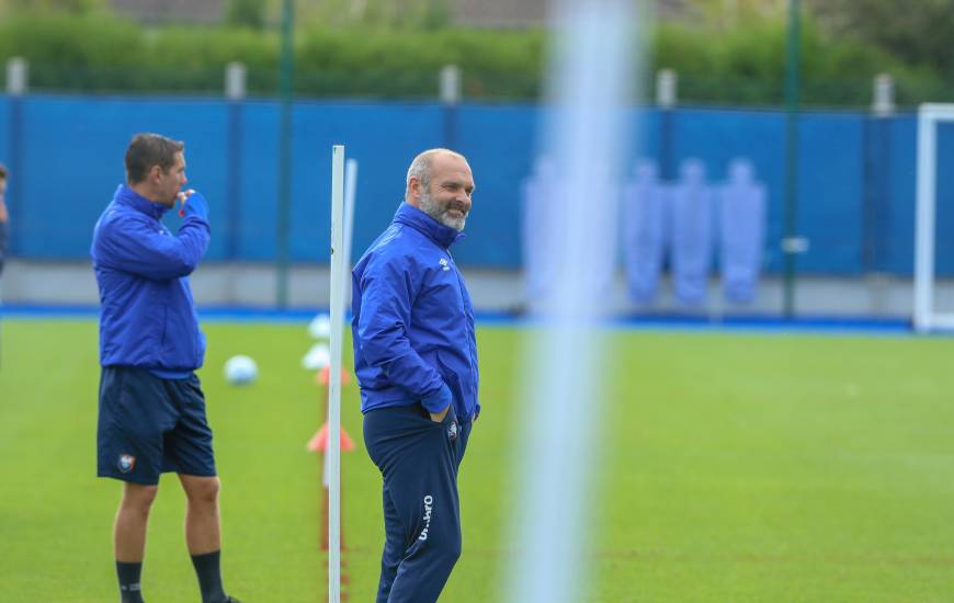 Pascal Dupraz et les joueurs du Stade Malherbe Caen se déplaceront sur la pelouse de l'AJ Auxerre demain soir à 20h00