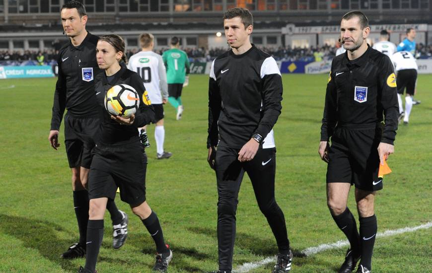 Stéphanie Frappart avait arbitré le Stade Malherbe Caen lors du 32e de Coupe de France en janvier 2018