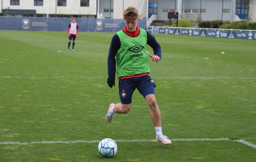 Absent depuis quinze jours, Johann Lepenant était de retour à l'entraînement avec le groupe ce mardi matin