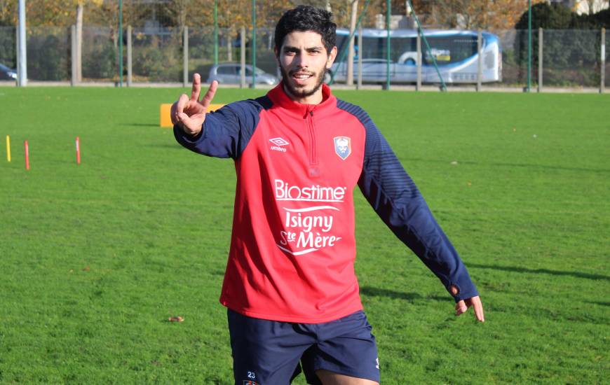 Steve Shamal a pu reprendre l'entraînement collectif au début de l'année 2021 avec le Stade Malherbe