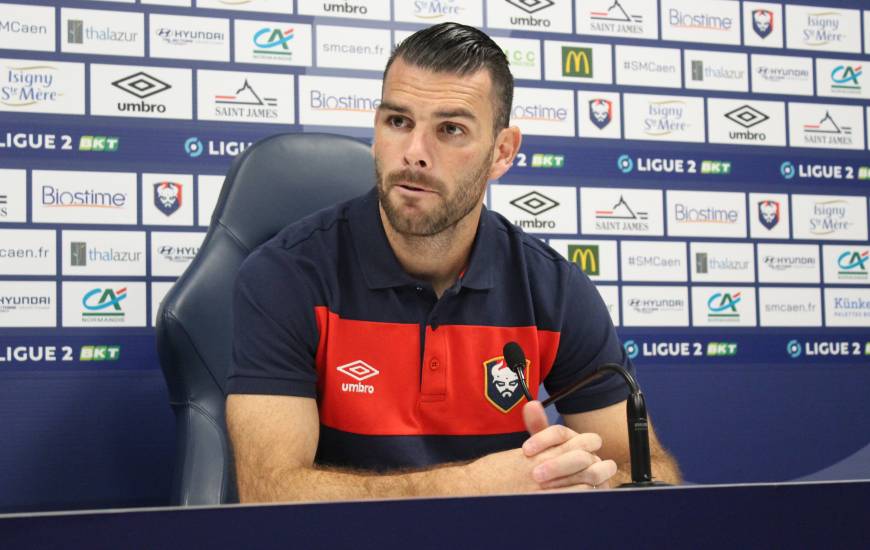 Yoann Court arrivé au Stade Malherbe Caen il y a une dizaine de jours sera dans le groupe demain pour le déplacement à Valenciennes