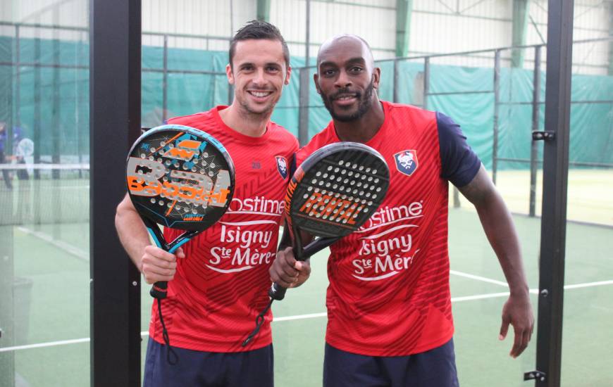 Jonathan Rivierez et Jessy Pi ont remporté le tournoi de padel organisé par le staff pendant cette trêve hivernale