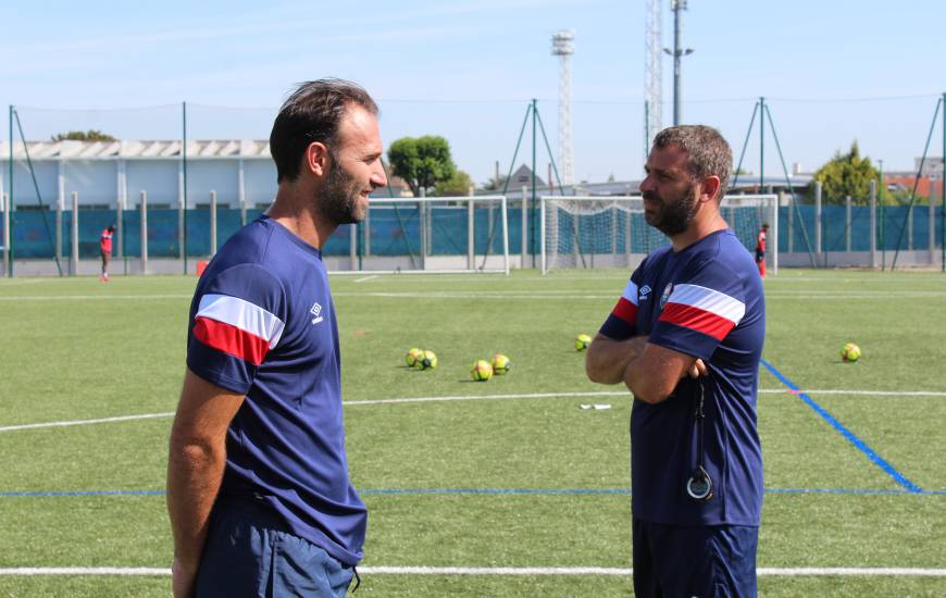 Cédric Hengbart aux côtés de Romain Leroux la saison dernière lors de sa saison avec les U17 Nationaux