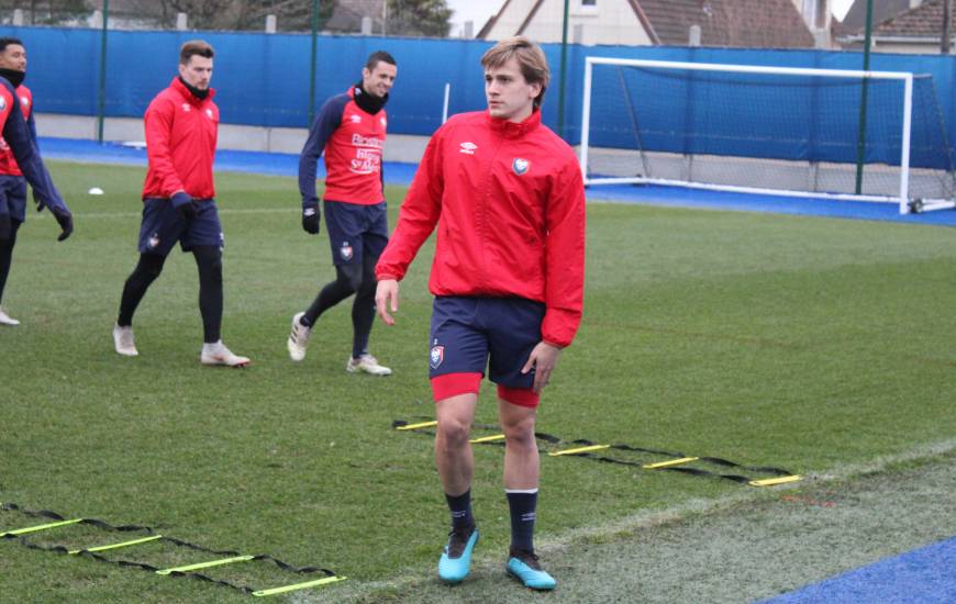 Loup Hervieu a pu reprendre l'entraînement collectif avec le reste du groupe la semaine dernière