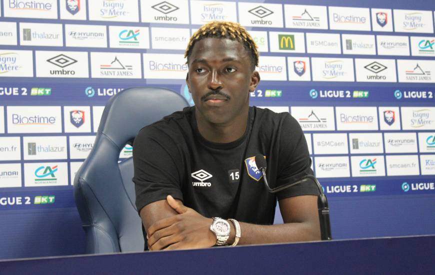 Aliou Traoré s'est exprimé pour la première fois devant la presse depuis son arrivée au Stade Malherbe Caen