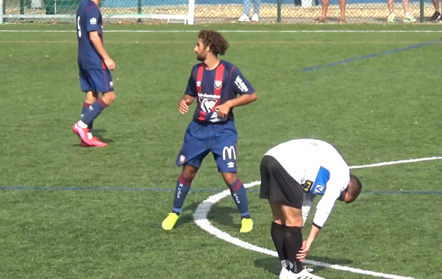 Mario Fortunato a inscrit le deuxième but du Stade Malherbe Caen sur un penalty obtenu par Robin Legendre