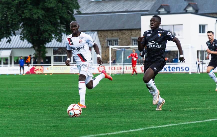 Zeidane Inoussa a participé aux trente dernières minutes de la rencontre face à l'EA Guingamp hier soir