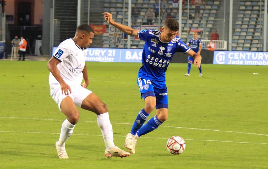 Yoël Armougom a obtenu un penalty en fin de rencontre pour obtenir le penalty afin d'égaliser face au SC Bastia