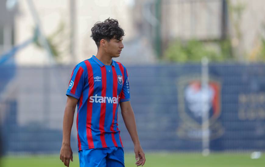 Nassim Tlemcani s'est illustré avec les U19 Nationaux en inscrivant un but face à Montfermeil hier après-midi