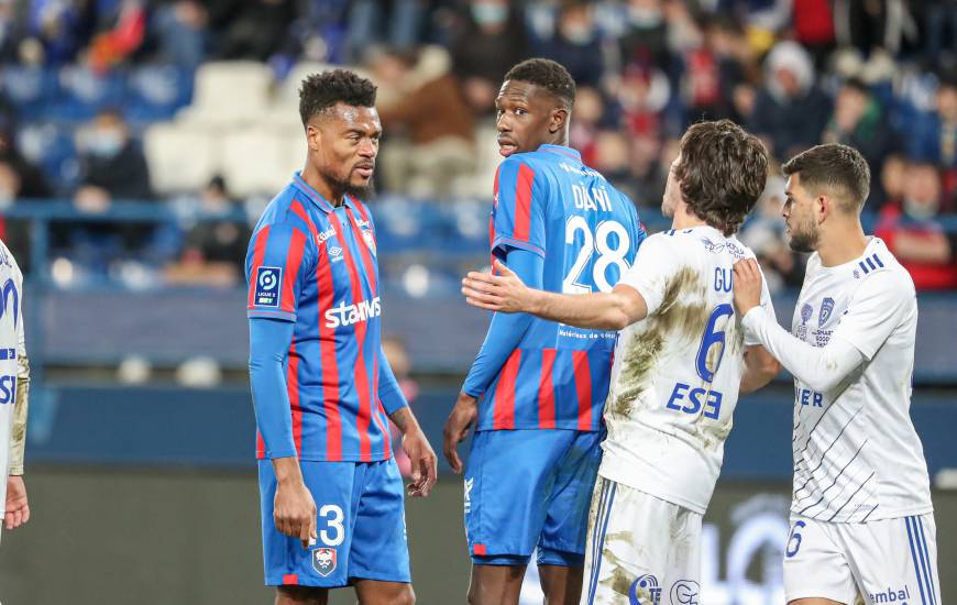 Adolphe Teikeu, Djibril Diani et les Caennais ont montré un beau visage samedi soir face au SC Bastia 