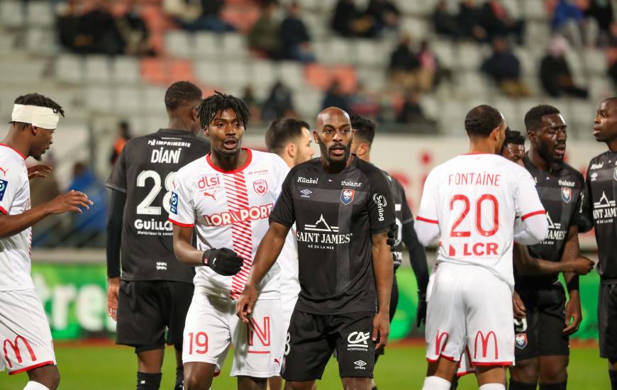 Jonathan Rivierez et les Caennais ont su revenir au score après l'ouverture du score de l'ASNL en début de seconde période