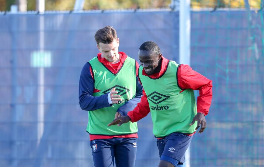 Les joueurs du Stade Malherbe Caen vont préparer leur rencontre de coupe de France face à Dinan-Lehon