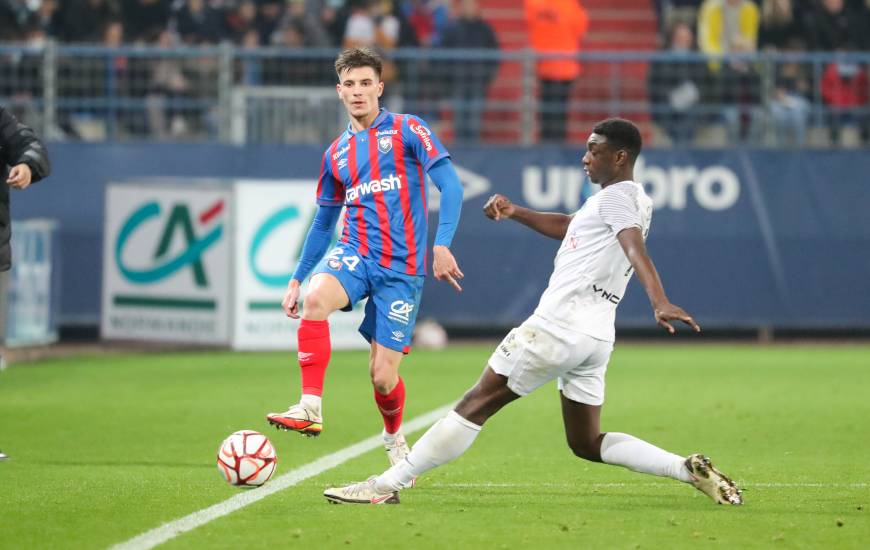 Hugo Vandermersch a fait son retour avec le Stade Malherbe Caen en championnat face au Paris FC