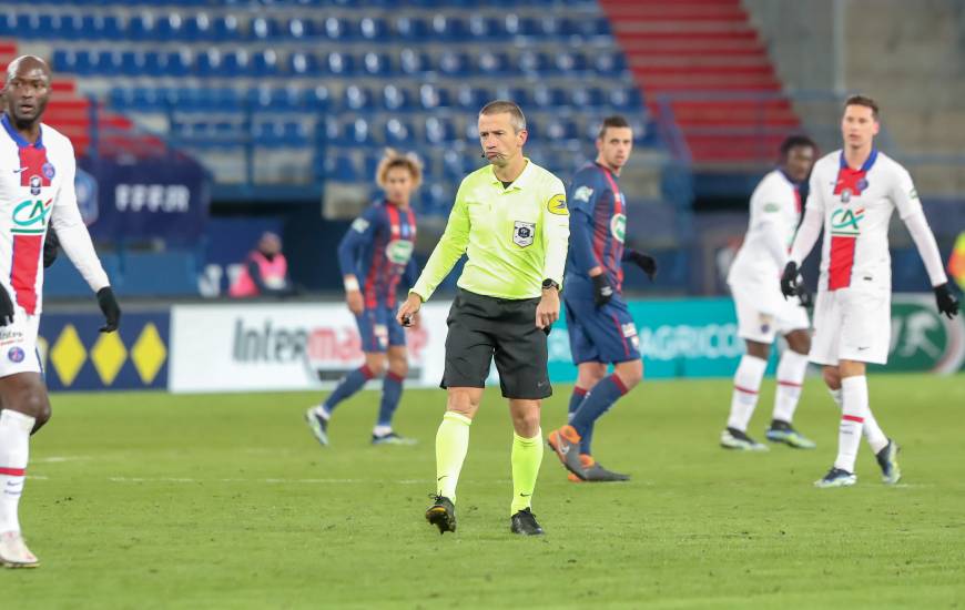 Jérôme Miguelgorry avait arbitré la rencontre de Coupe de France face au Paris SG la saison dernière