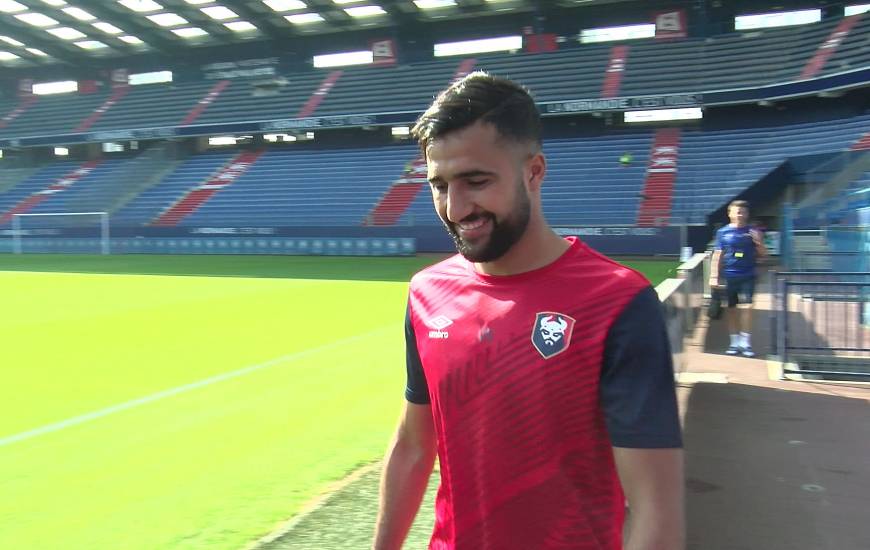 Ali Abdi a participé à sa première séance avec le groupe professionnel du Stade Malherbe Caen ce matin