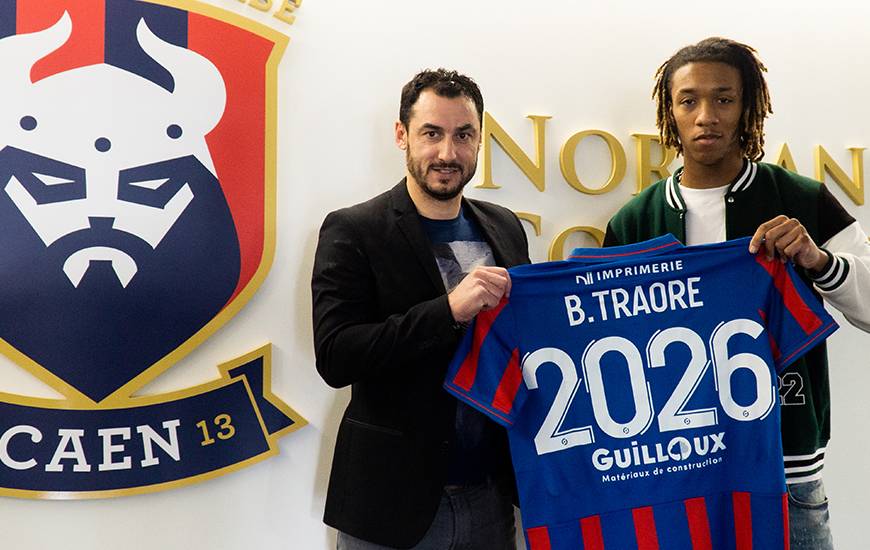 Formé au Stade Malherbe Caen, Brahim Traoré est désormais lié avec les "rouge et bleu" jusqu'en 2026
