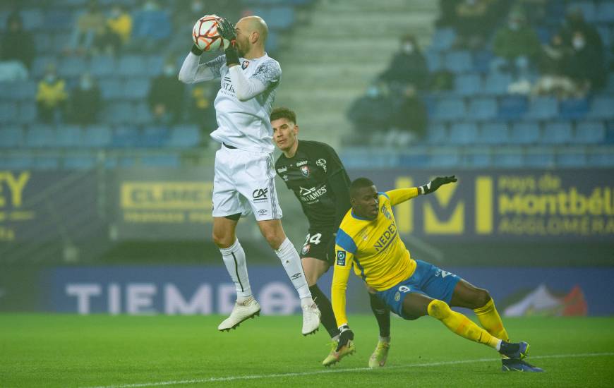 Rémy Riou n'a rien pu faire sur les trois buts sochaliens encaissés en seconde période 