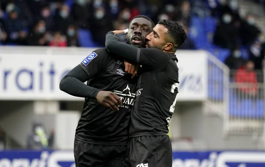 Alexandre Mendy a inscrit son huitième but de la saison cet après-midi face à l'AJ Auxerre (© Ligue 2 BKT)