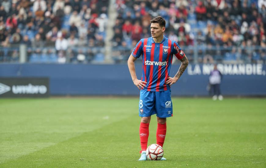 Meilleur passeur du SM Caen, Jessy Deminguet a délivré 9 passes décisives cette saison en Ligue 2 BKT