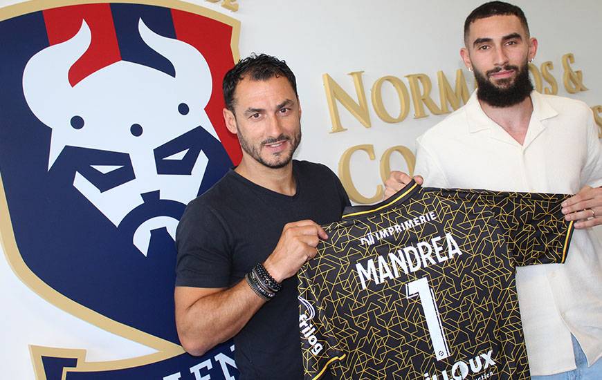 Anthony Mandréa, nouveau gardien du Stade Malherbe Caen qui s'est engagé pour les trois prochaines saisons