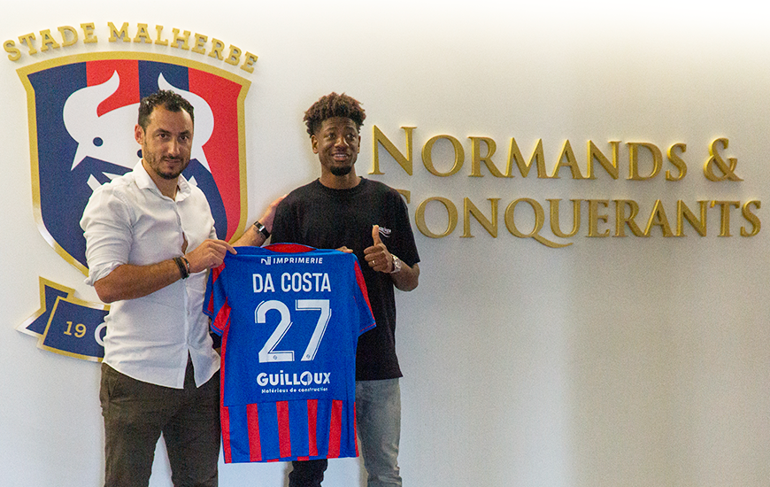 Nuno Da Costa prêté jusqu'à la fin de saison portera le numéro 27 avec le Stade Malherbe Caen