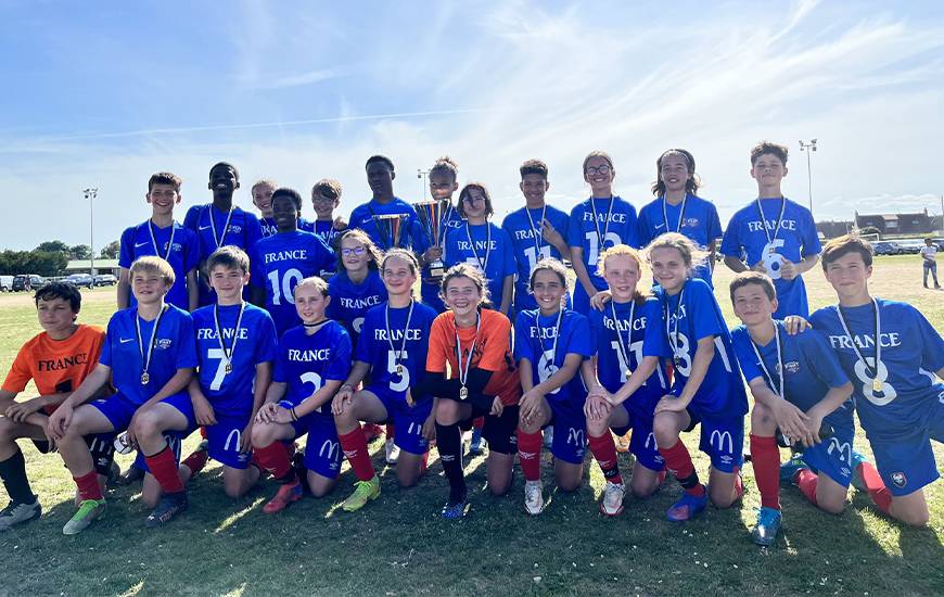 Les U13 masculins et féminins du Stade Malherbe Caen lors de la finale régionale