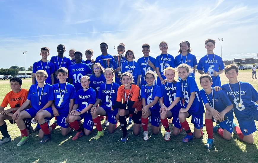 Les U13 masculins et féminins du Stade Malherbe Caen lors de la finale régionale 