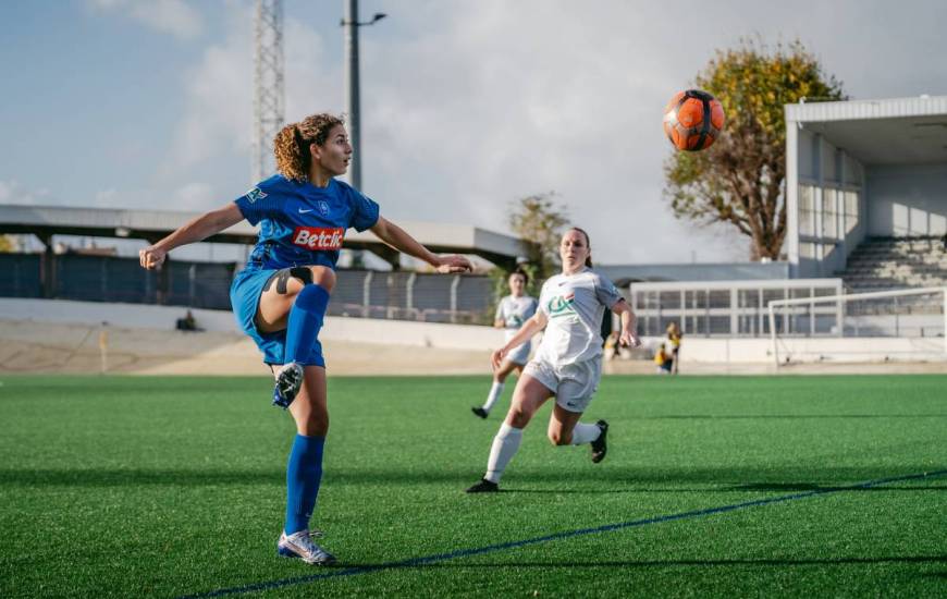 La jeune Zina Catherine a de nouveau marqué lors de ce match de Coupe de France