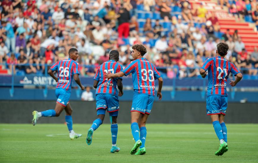 Godson Kyeremeh a réduit le score hier lors du match de préparation face au Stade Rennais