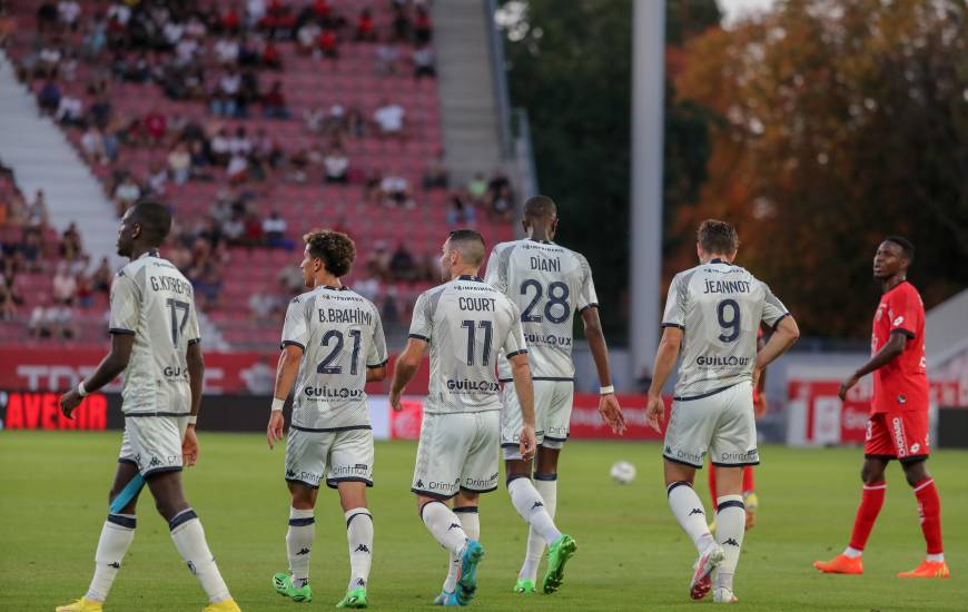 Les Caennais après être repassé devant au score en fin de match après un bon travail de Godson Kyeremeh