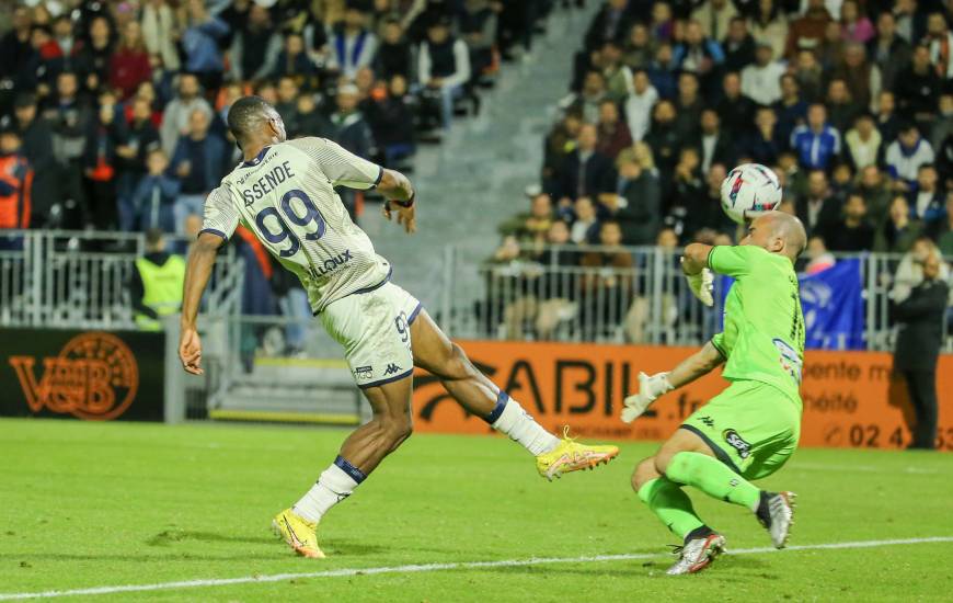 Samuel Essende s'est créé la meilleure occassion pour le Stade Malherbe Caen en deuxième période face à Laval
