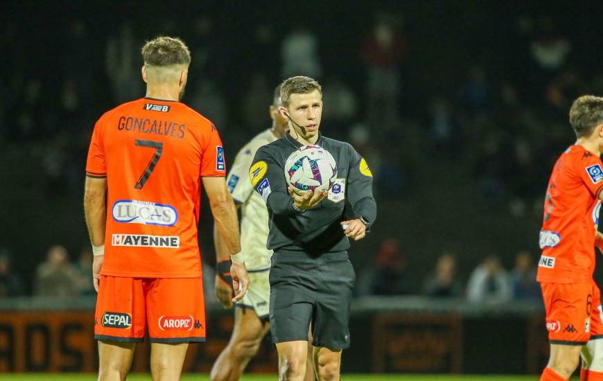 William Toulliou lors de la rencontre disputée il y a quelques mois face au Stade Lavallois
