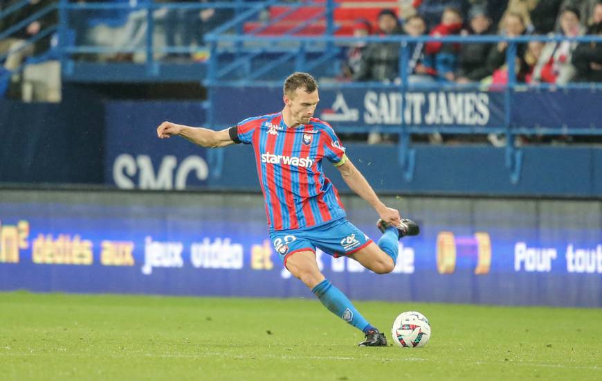 Romain Thomas et les Caennais viennent d'enchaîner trois matchs nuls consécutifs sur la pelouse de d'Ornano