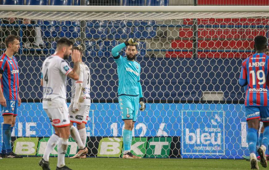 Anthony Mandréa a enregistré 3 clean-sheet lors des 4 derniers matchs de Ligue 2 BKT à d'Ornano