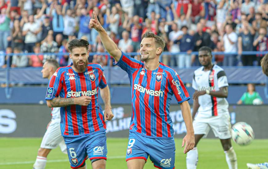 Benjamin Jeannot a inscrit le quatrième but du Stade Malherbe Caen hier soir face à Guingamp