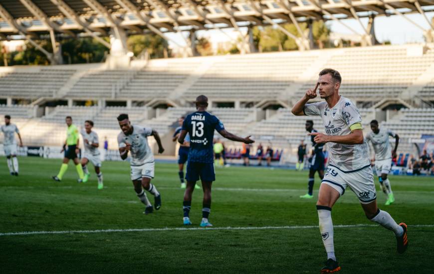 Romain Thomas a inscrit son premier but sous les couleurs du Stade Malherbe Caen hier soir