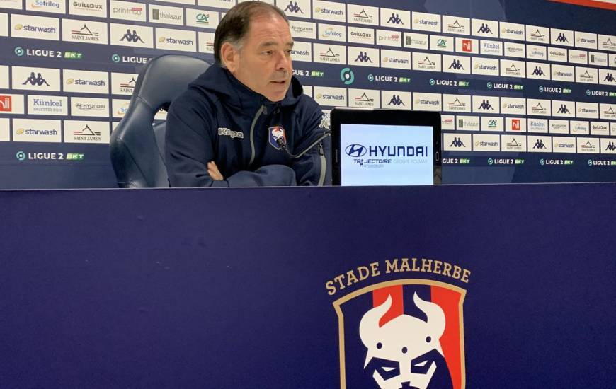 Stéphane Moulin et Quentin Daubin ont évoqué le match de Coupe de France face à l'AF Virois devant la presse