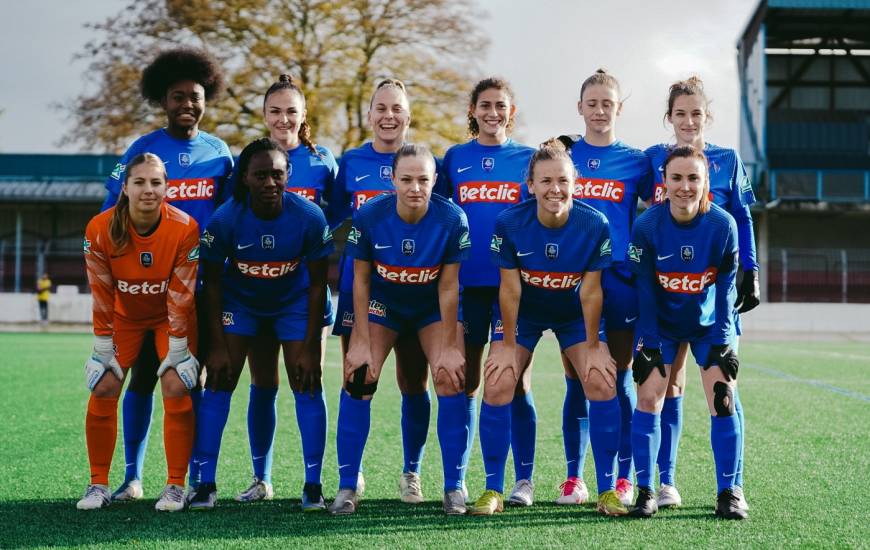 Les féminines du Stade Malherbe Caen lors du premier tour fédéral face à Bréquigny