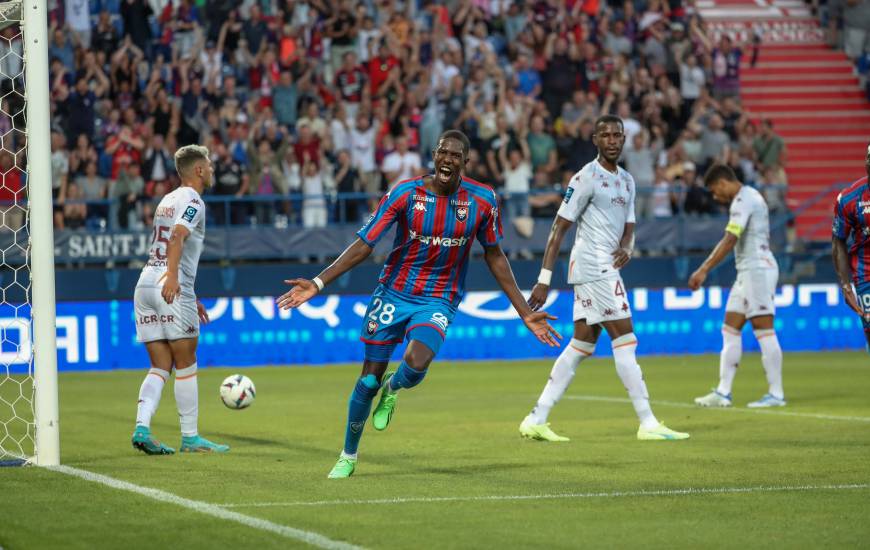 Djibril Diani a ouvert le score pour le Stade Malherbe Caen en fin de première période