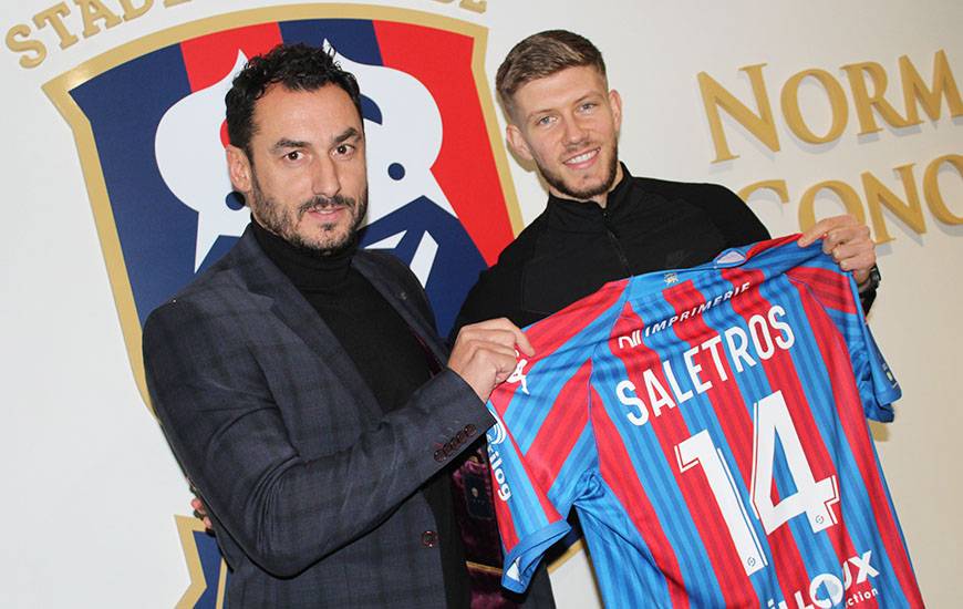 Anton Saletros portera le numéro 14 avec le Stade Malherbe Caen