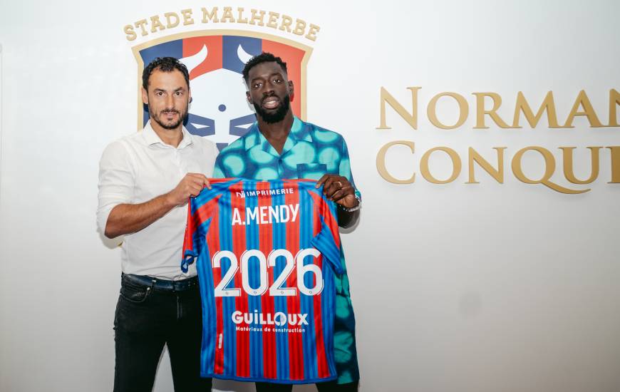 Alexandre Mendy est désormais sous contrat avec le Stade Malherbe Caen jusqu'en 2026