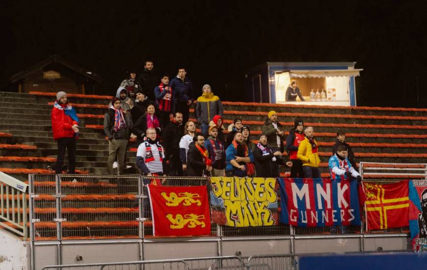 Une vingtaine de supporters étaient présents hier soir au Parc des Sports pour la victoire face au FC Annecy