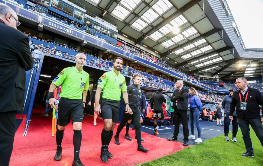 Aurélien Petit lors de la réception d'Amiens à d'Ornano la saison dernière