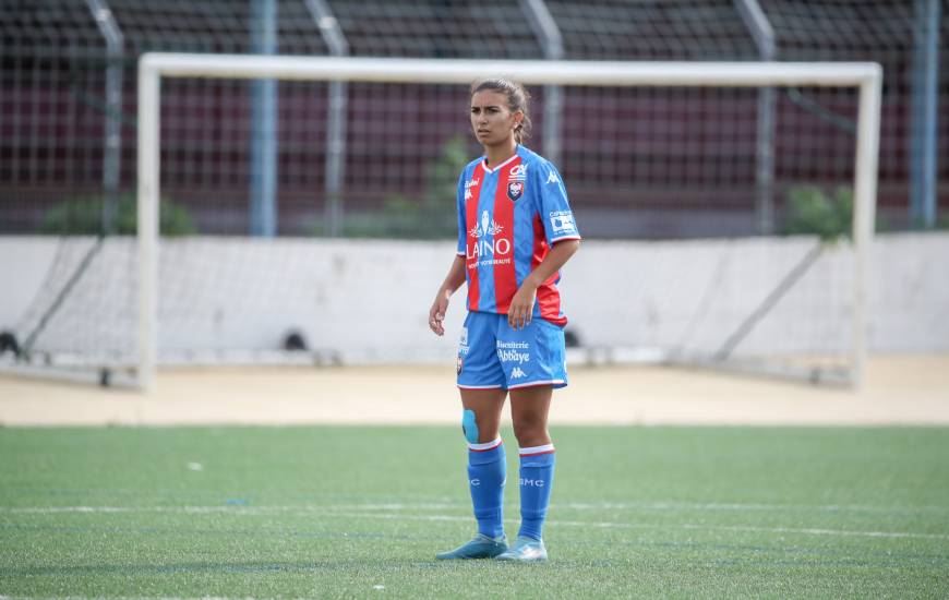 Sarah Chauvin était titulaire à l'occasion de cette finale régionale de Coupe de France sur la pelouse de QRM