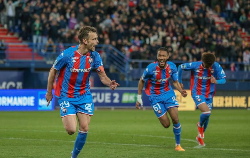 Passeur décisif sur le premier but, Romain Thomas a inscrit le but de la victoire pour le Stade Malherbe Caen ce soir à d'Ornano (2-1)