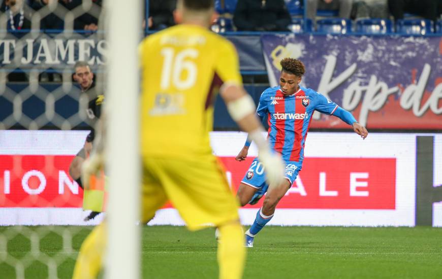 Noé Lebreton décisif avec une passe décisive hier soir face à l'USL Dunkerque à d'Ornano (1-0)