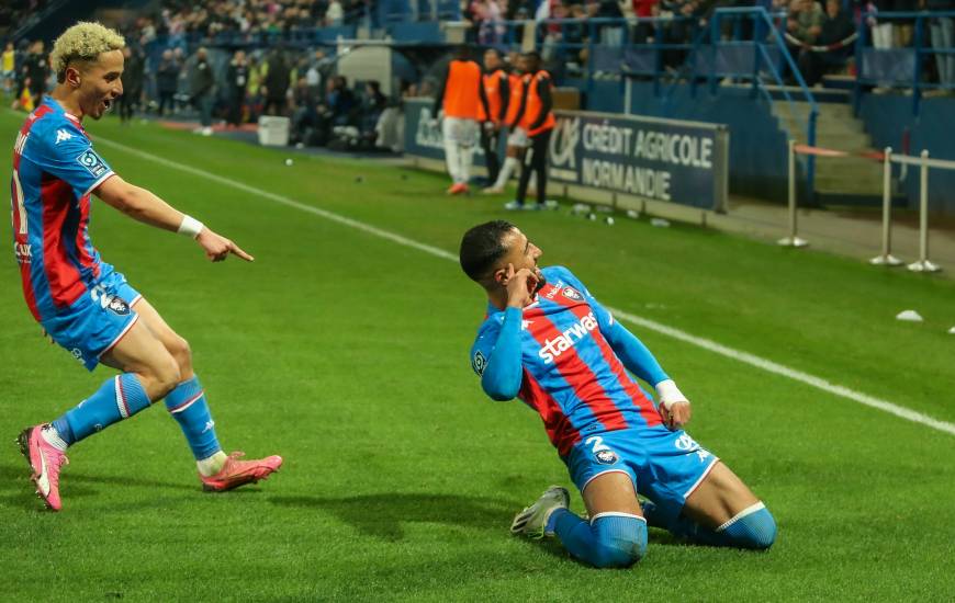 Le Stade Malherbe Caen s'est imposé dans les dix dernières minutes de la rencontre face aux Amiénois (2-0)