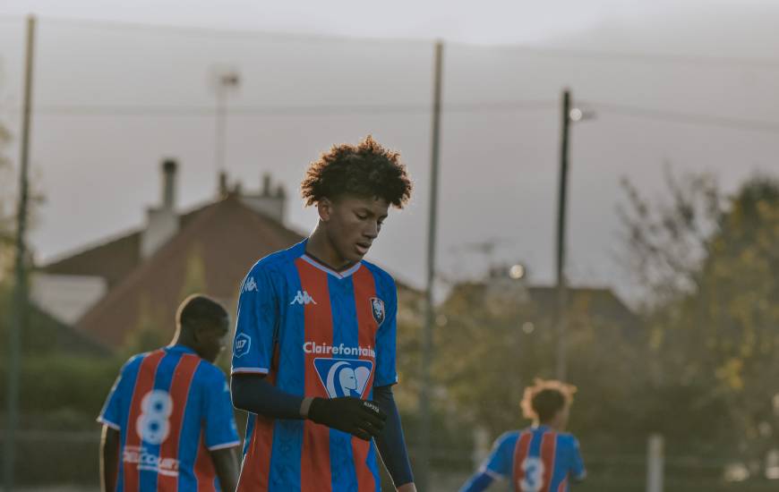 Osmane Ndiaye a égalisé pour les U17 du Stade Malherbe Caen face à l'US Orléans